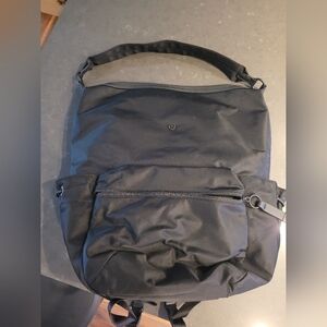 Lululemon Black Backpack and Shoulder bag